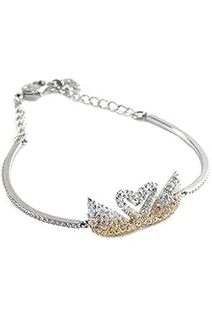 【新品】Swarovski Iconic Swan バングル Swan バングル, ダンシングスワン, レッド, ローズゴールド