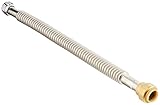 EZ-FLO 437218 Stainless Steel Corrugated Water Heater Connectors-3/4-Inch Fip X 3/4-Inch Push-Fit [並