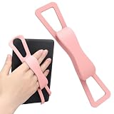 leoushillタブレットハンド 安全ハンドスト タブレットゴムバンド 片手持ち 落下防止 取り外せる 対応-iPad Mini7/6/5/4世代、kindle paperwhite、Fire7、Fire HD 8&8 Plus、iPlay50 mini/miniPro/miniLite、HeadwolfFPad3 (ピンク)