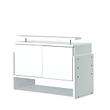 【JAJAN】フィギュアラック「ワイド」83シリーズ『セカンド-2nd』 奥行29cm専用上置きロータイプ 対応天井高225-252.5cm ホワイト【正規品】CR-8329USW[地震対策]