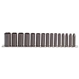 Stanley Proto J72116 15 Piece 6 Point 3/8 Drive Deep Impact Socket Set [並行輸入品]
