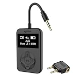 eppfun LE Audio APTX-Lossless Adaptive対応 Bluetooth 5.4 トランスミッター Auracast 対応 LEDディスプレイ 低遅延 ブルートゥース 送信機 フライト、テレビ、カーステレオ、トレッドミル用 安定した接続