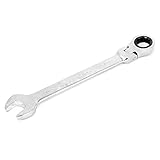 Uxcell a14120600ux0070 Flexible Head Reversible Ratcheting Combination Spanner Wrench, 17mm [並行輸入品]