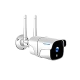 【WIFI強化双方向音声改良版】 防犯カメラ ネットワークカメラ 監視カメラ 屋外 屋内1080P 双方向音声通信 16Gsdカード付 WIFI強化アンテナ付き 映像クラウドストレージ  動体検知 警報 暗視撮影 遠隔操作 防水 ios/android/windows PC対応 日本語説明書付 szsinocam