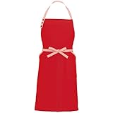 アイトス 胸当てエプロン(コードレーン配色) 009/レッド AZ-8651