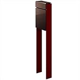 YKK ap　フィッテ　（上入れ前だし）　DPB-1　『ポスト＋柱セット』 ポスト：ダークブラウン／柱：シックレッド