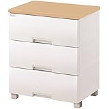 天馬 リビングチェスト 3段 幅55×奥行41×高さ66cm フィッツプラス F5503 メープル