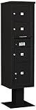 Salsbury Industries 3416s-03blk 4 C Pedestalメールボックス、ブラック