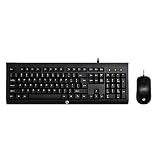 HP シンプルでオフィス用途にも最適な日本語キーボード&マウスセット [KM100]