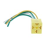 D DOLITY 12V 40A　リレーソケット　ホルダ　ワイヤー　ハーネス　4ピン　ノーマルオープン　プラスチック　155mm
