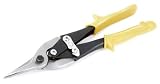 Tactix 713101T Aviation Scissors Straight Tin Snip, 10-Inch, Black/Yellow [並行輸入品]