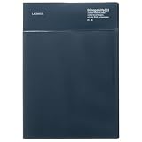 ラコニック 手帳 2026年 3月始まり A5 ウィークリー ポケット ネイビー LALM87-260NV