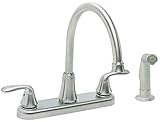 Premier 126968 Waterfront Kitchen Faucet With Two Handles And Side Spray, Brushed Nickel, Lead Free 
