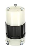 Leviton 4729-CJ 15 Amp, 125 Volt, NEMA L5-15R, 2P, 3W, Locking Connector, Industrial Grade, Groundin