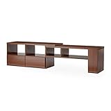 LOWYA ロウヤ TVボード テレビ台 TV台 ローボード 伸縮 32型 幅89.5-144cm オーク