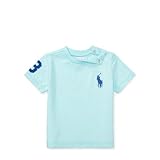 ポロ ラルフローレン ビッグポニー・コットン半袖Ｔシャツ[ライトブルー＆ネイビー](男の子12～24か月用)12Mサイズ [並行輸入品]