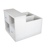 South Shore Mobby Mobile Storage Unit, Pure White [並行輸入品]
