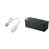 ELECOM 電源タップ ほこり防止シャッター付き 配線しやすい180°スイングプラグ 3個口 1m ホワイト T-ST02-22310WH + ELECOM ケーブル収納ボックス 6個口電源タップ収