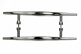 Top Knobs M853-8 Pair Nouveau Brook Back to Back Door Pull Nickel by Top Knobs