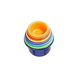 Grin N Grow Stack And Nest Cups-Multi Color 037977260021 [並行輸入品]