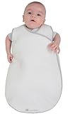 Candide Wearable Blanket, Cotton Jersey Winter Weight Baby Wrap, White by Candide