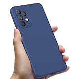 DUTZNZ 対応 Galaxy A53 5G 用の ケースシリコン 耐衝撃 薄型 スリム A53 5G / SC-53C / SCG15カバー TPU カメラ保護 ワイヤレス充電 ケース ストラップホール 指紋 防止 スマホケース ベージュ 青0200A-a53-03