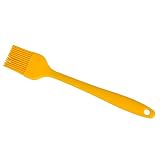 JSDDE シリコン 塗り刷毛 料理 バーベキュー ブラシ ペストリー 油ひき 高温耐熱 お料理ハケ 取り外し不可 4色で選べる (イエロー)