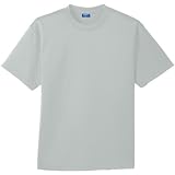 吸汗速乾 ハニカムメッシュ 半袖Tシャツ(胸ポケットなし) sw-50383-b シルバーグレー 6L