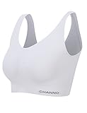 CHANNO 弾力のニットには成人女性下着がシームレス 0201 (L, 白い)