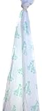Angel Dear Muslin Swaddling Blanket (Turquoise Giraffe) by Angel Dear
