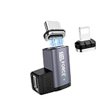 日本の中小企業 MSL FORCE USB-C to Type-c 変換用アダプタ マグネット吸着 27W PD 100w 480Mbps tz67 tz68 USB-C+lighting コネクタ L字