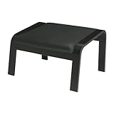 IKEA(イケア) PO?NG スミーディグ ブラック ブラックブラウン 79897590 フットスツール、ブラックブラウン、スミーディグ ブラック