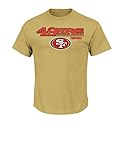 NFL San Francisco 49ersメンズQB SpyプログラムShort Sleeve Basic Tee、XXL、収穫ゴールド