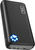INIU モバイルバッテリー 20000mAh 【PSE認証済/超コンパクト】大容量 ポータブル充電器タイプC&マイクロUSB入力付き LE
