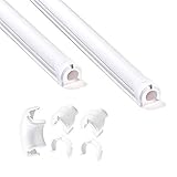 2メーター ソフト 配線 モール キット - Declu ケーブルデコ・プラス (ミディアム, 白色 (+白色 キャップ))