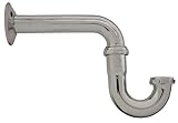 PlumBest P38001R2 Brass P-Trap, Chrome, 1-1/4-Inch by PlumBest