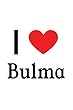 I Love Bulma: Dragon Ball Z Designer Notebook