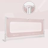 ZHANGRONG- 幼児の子供の安全なベッドガード折りたたみ幼児のベビーベッドのレール保護ガード1.5m/1.8m/2m (色 : ピンク ぴんく, サイズ さいず : 1.5m)