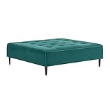 arne ベンチ ソファ 背もたれ無し ベンチチェアー 長椅子 イス 正方形 腰掛け リビング 布張り Baggy Cube 5×5 V-1027 ブルーグリーン