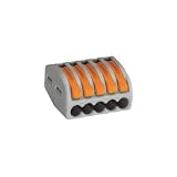 ワゴジャパン:ワゴ WF-5 より線・単線接続可能コネクタ 5穴用 40個入り WF-5 型式:WF-5（1セット:40個入）