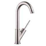Hansgrohe or 10826801 Starck Bar Kitchen Faucet, Steel Optik by Hansgrohe
