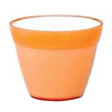 日用品雑貨 生活用品 インテリア 雑貨 ガーデニング イタリア製樹脂ポット COCCO(コッコ) 17cm (穴無し) ピーチ 2個入り