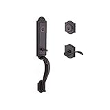 Baldwin DCELIXCURLTAR112 Reserve Double Cylinder Handleset Elizabeth x Curve with Traditional Arch R