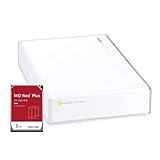 ロジテックダイレクト HDD 外付け 2TB 高耐久 24時間連続稼働 WD Red plus 内蔵 白 ホワイト 【 Win/Mac / PS4 / PS5 / テレビ録画 】 ハードディスク 静音 ファンレス LHD-ENA020U3WR