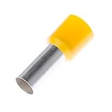 Panduit FSD85-22-L Insulated Ferrule, Single Wire DIN End Sleeve, 4 AWG Wire Size, Yellow, 0.43" Max