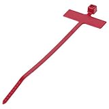 Panduit PLM1M-M2 Marker Cable Tie Wrap Miniature Nylon 6.6 3.9-Inch Length Red (1000-Pack) [並行輸入品]