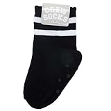 2 LINE[新生児足首靴下]ベビークルーソックス/BLACK WHITE