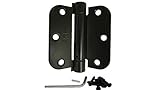 Hagerマットブラック3.5インチx 3.5インチスプリングドアヒンジ 1751/1752