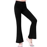 [Merrytutu] ジャズパンツ バレエ ストレッチ ダンス ブラック 子供用 黒 長ズボン ストレッチパンツ ブーツカット ブラック 大人 レディース 【サイズ交換無料】 (JP, 身長, 140, ブラック（ノーマル）)
