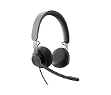 Logitech Zone 750 有線ノイズキャンセリング オーバーイヤーヘッドセット ブラック